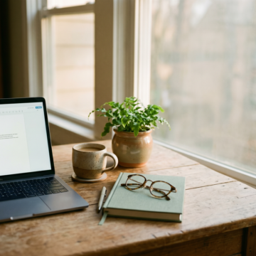 Therapist workspace representing The Modern Therapist newsletter for AI tools and tech for therapists