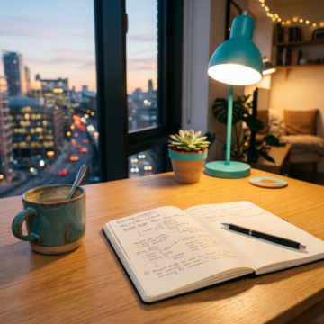 Notebook showing how behavioral definitions connect to treatment plan goals and objectives