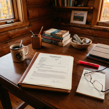 Treatment plan document on a desk representing common treatment plan audit mistakes
